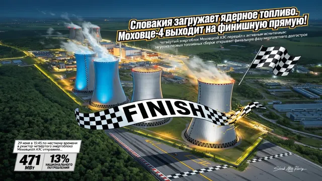Словакия загружает ядерное топливо. Моховце-4 выходит на финишную прямую!